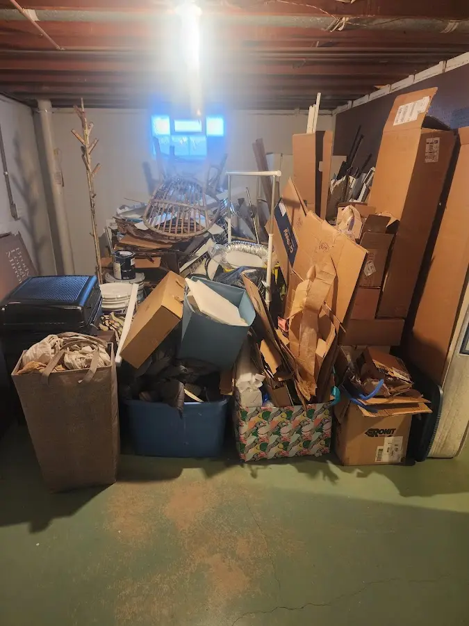 Roll-off dumpster container at job site for Roll Off Dumpster Rental in Nottingham